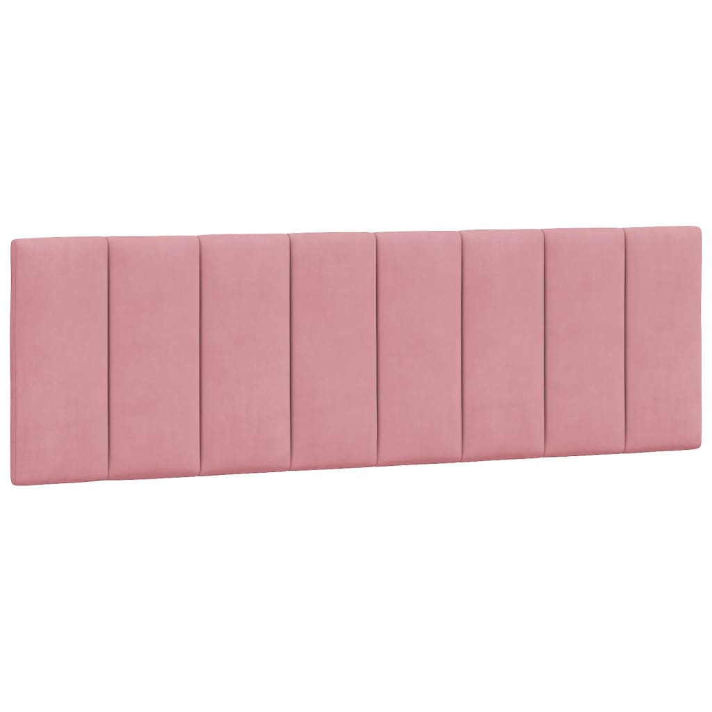 Cadre de lit sans matelas "Hanko" rose 160x200 cm velours