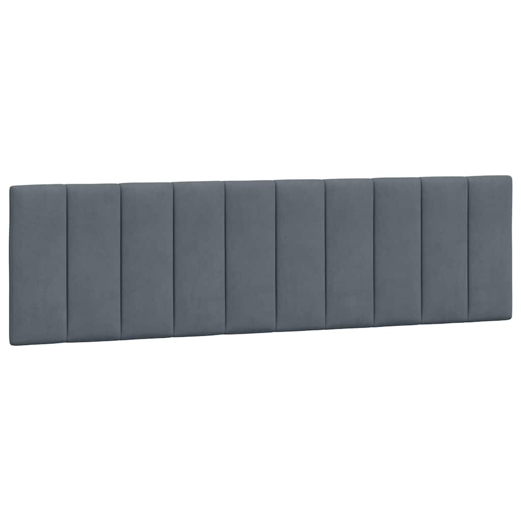 Bettgestell ohne Matratze "Hanko" Dunkelgrau 180x200 cm Samt