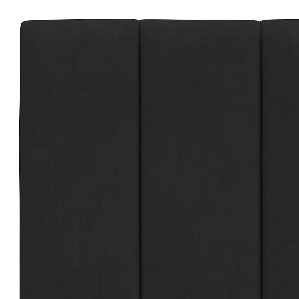 Bettgestell ohne Matratze "Hanko" Schwarz 180x200 cm Samt