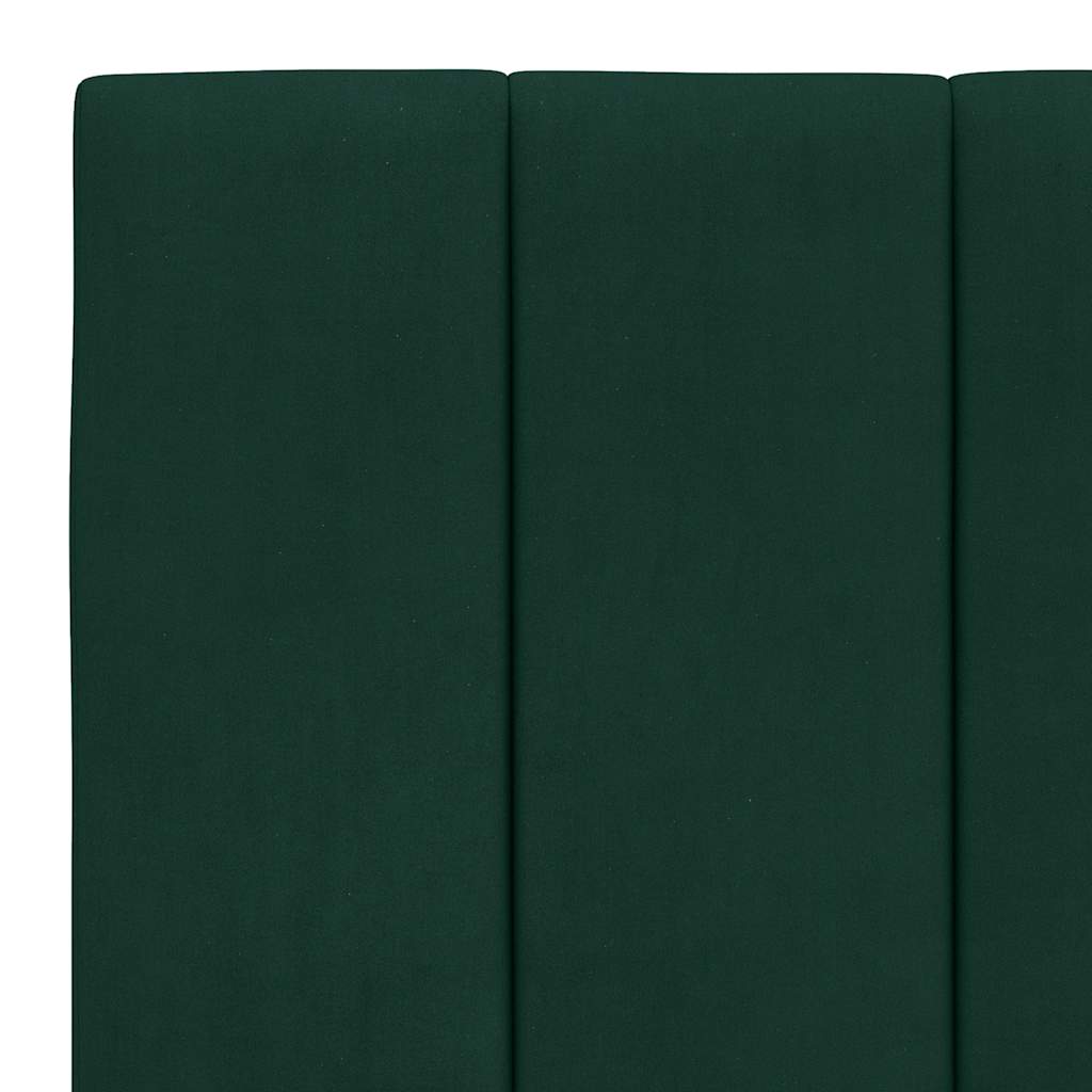 Bettgestell ohne Matratze "Hanko" Dunkelgrün 180x200 cm Samt