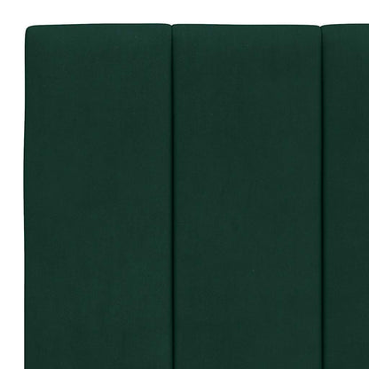 Bettgestell ohne Matratze "Hanko" Dunkelgrün 180x200 cm Samt