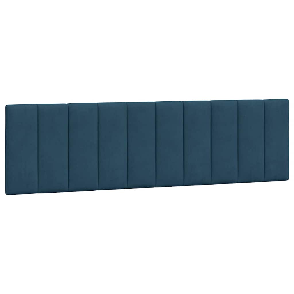 Bettgestell ohne Matratze "Hanko" Blau 180x200 cm Samt