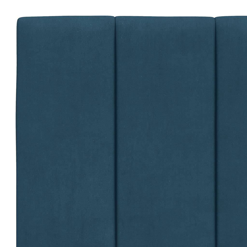 Bettgestell ohne Matratze "Hanko" Blau 180x200 cm Samt