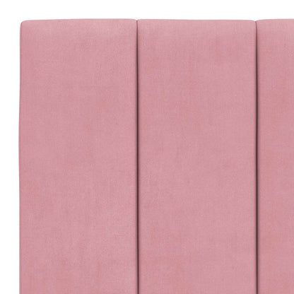 Bettgestell ohne Matratze "Hanko" Rosa 180x200 cm Samt