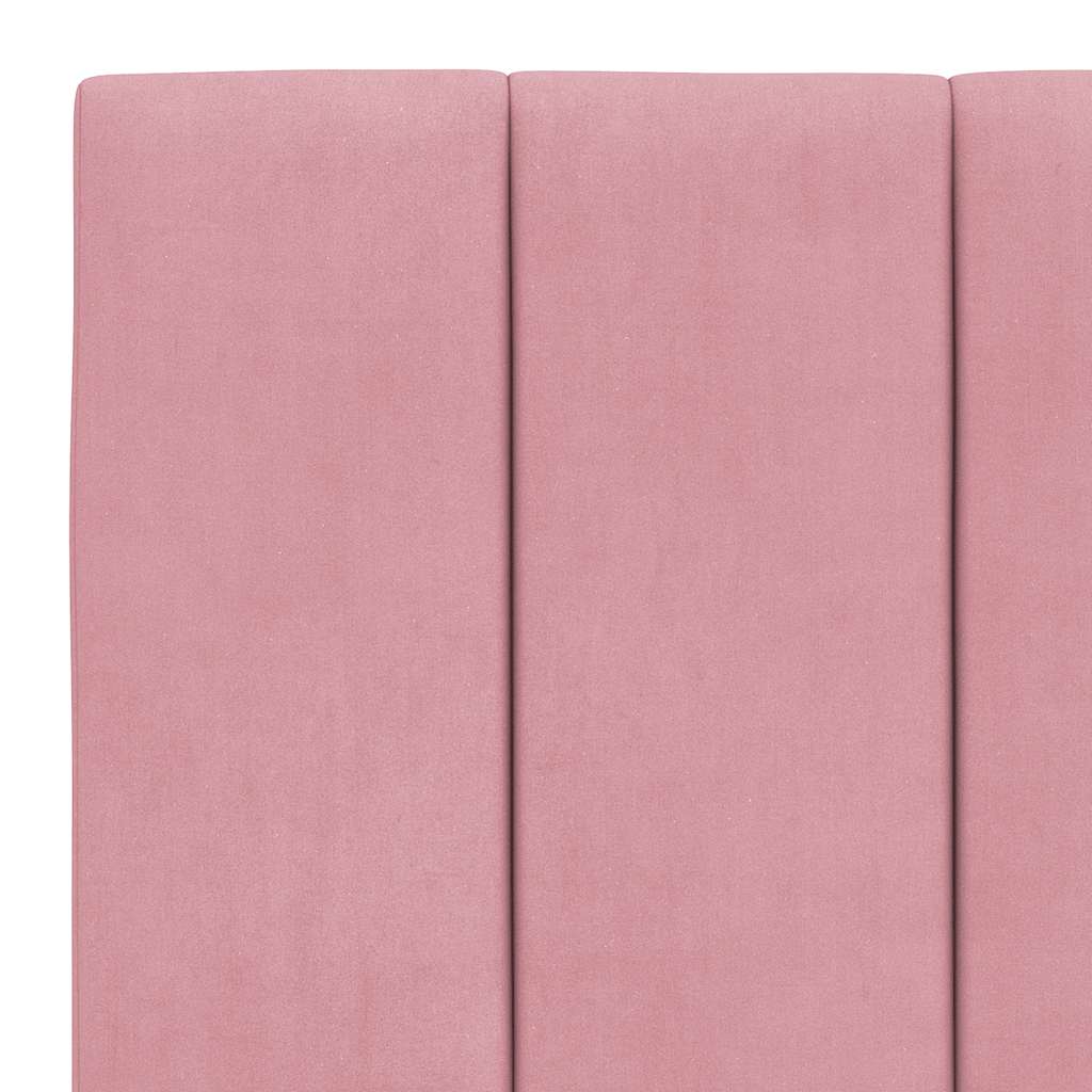 Bettgestell ohne Matratze "Hanko" Rosa 180x200 cm Samt