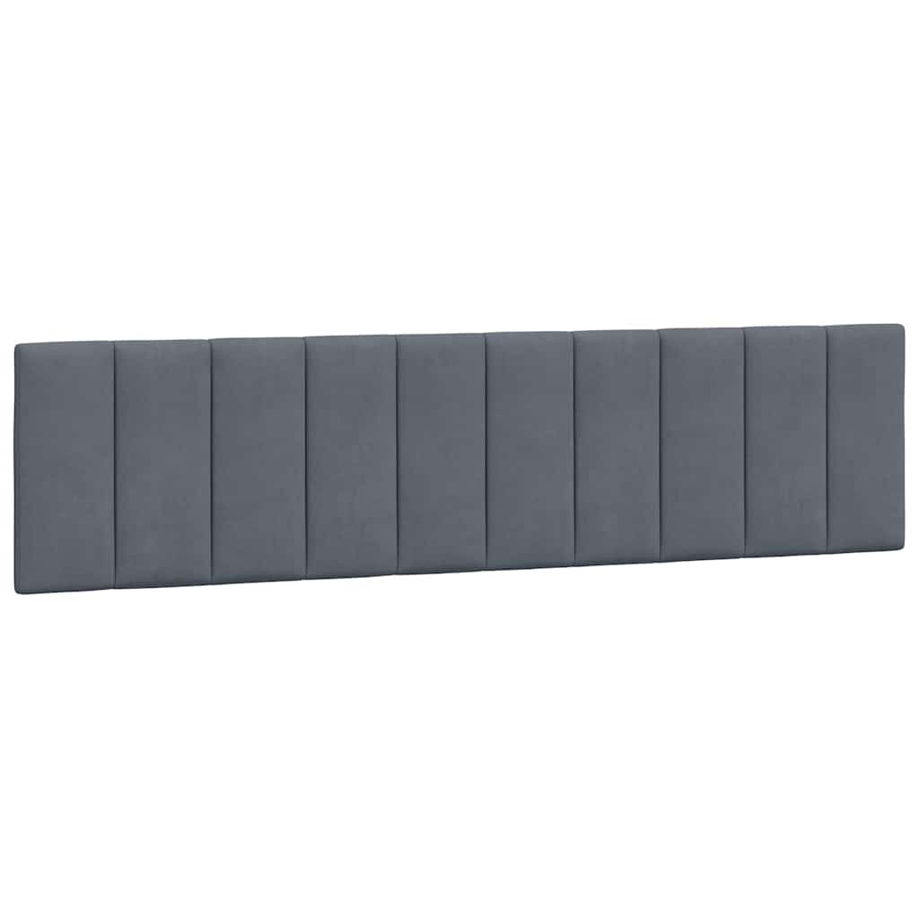 Bettgestell ohne Matratze "Hanko" Dunkelgrau 200x200 cm Samt