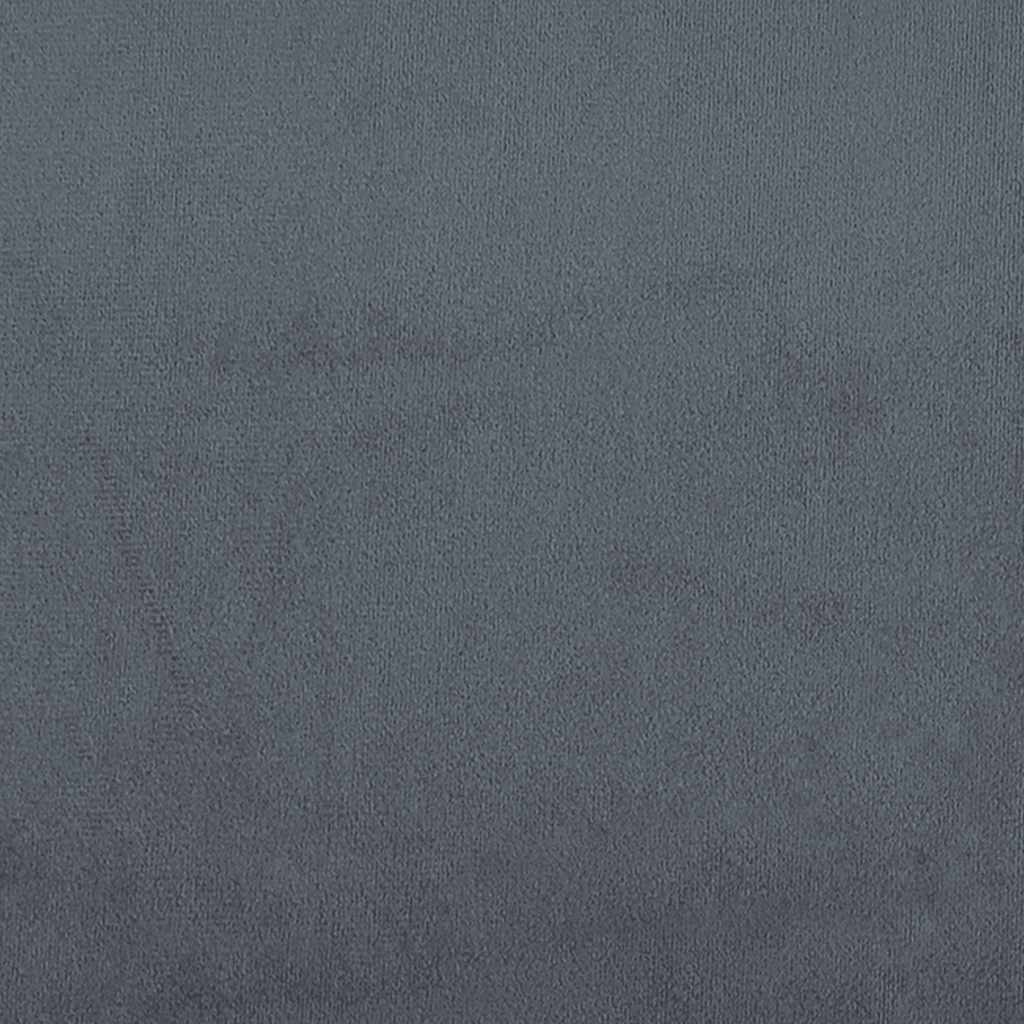 Bettgestell ohne Matratze "Hanko" Dunkelgrau 200x200 cm Samt