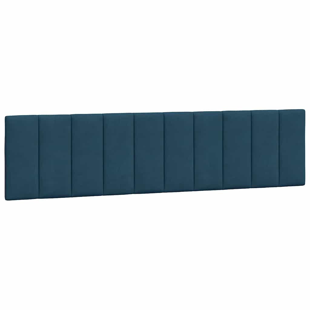 Bettgestell ohne Matratze "Hanko" Blau 200x200 cm Samt