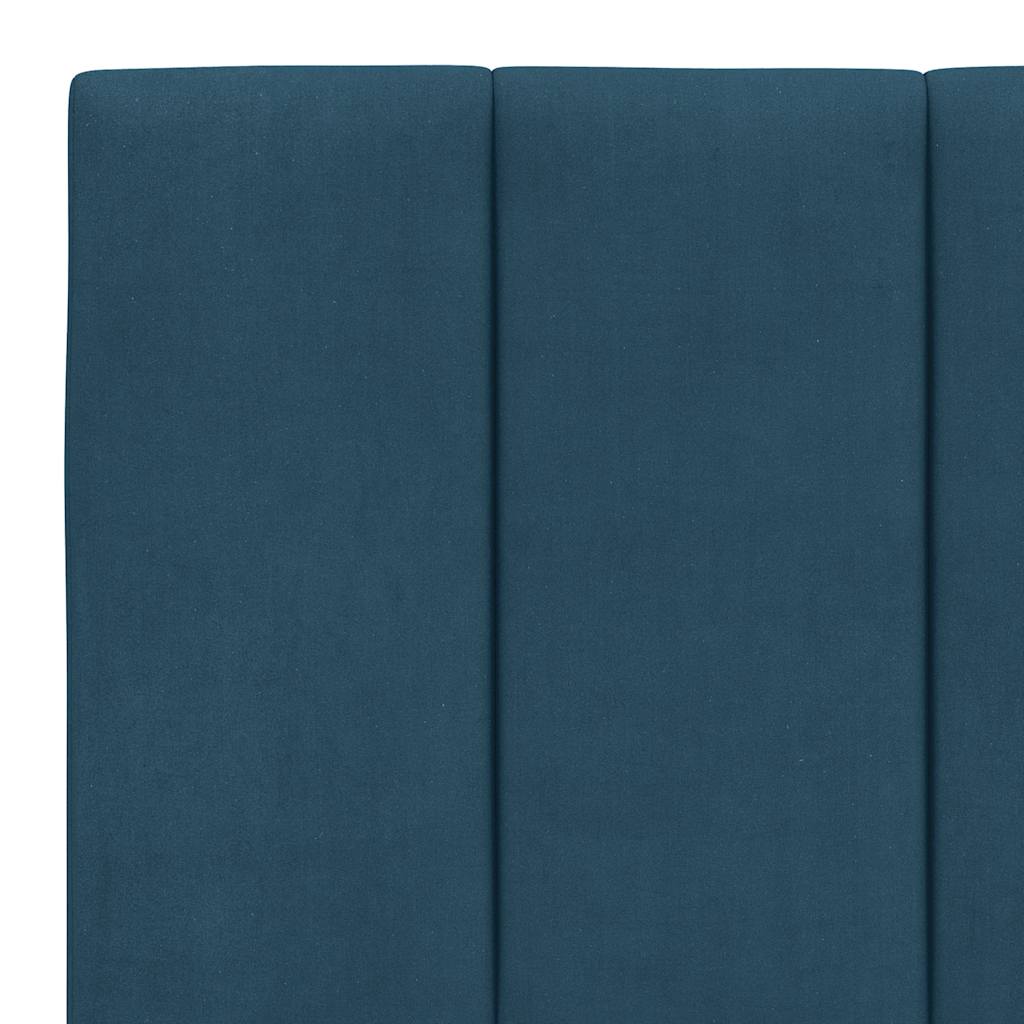 Bettgestell ohne Matratze "Hanko" Blau 200x200 cm Samt