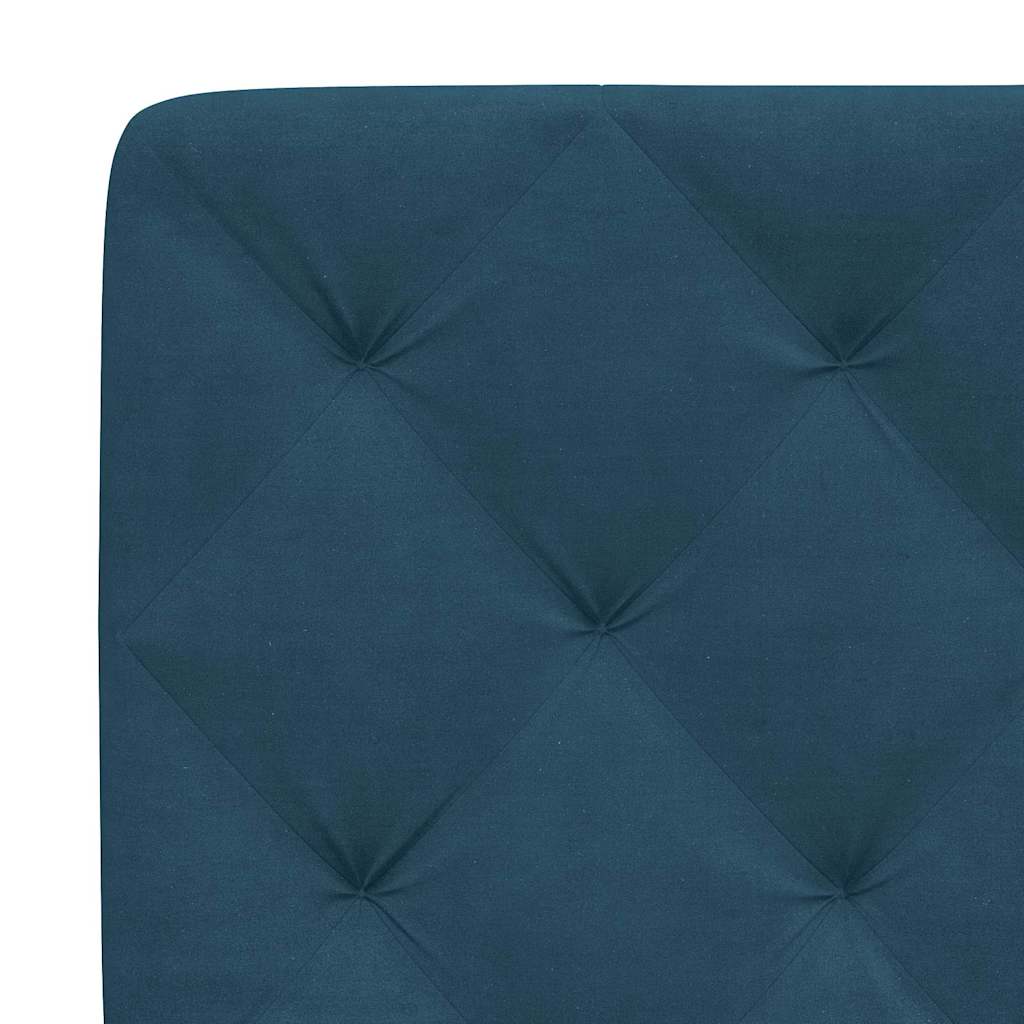 Bettgestell ohne Matratze Blau 80x200 cm Samt