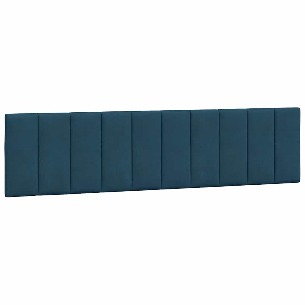 Bettgestell ohne Matratze Blau 90x190 cm Samt