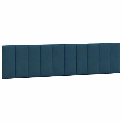 Bettgestell ohne Matratze Blau 90x190 cm Samt