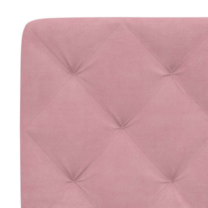 Bettgestell ohne Matratze Rosa 90x200 cm Samt