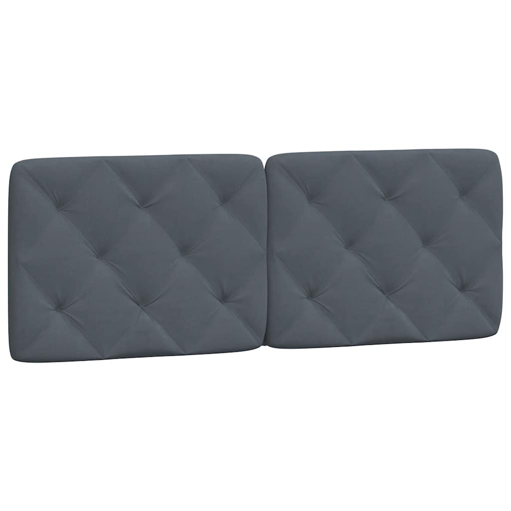 Bettgestell ohne Matratze Dunkelgrau 140x190 cm Samt
