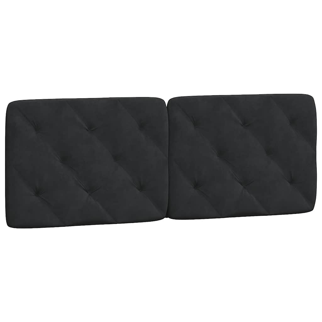 Bettgestell ohne Matratze Schwarz 140x190 cm Samt