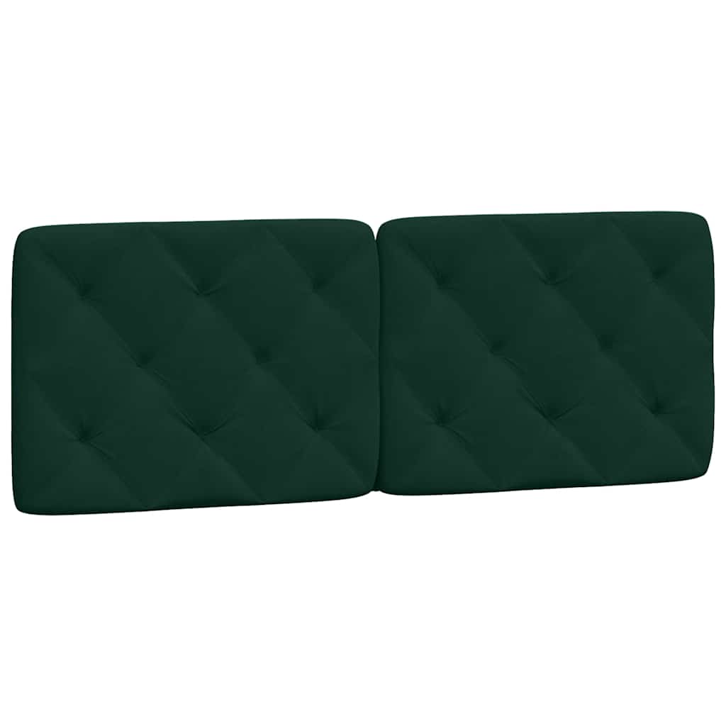 Bettgestell ohne Matratze Dunkelgrün 140x190 cm Samt