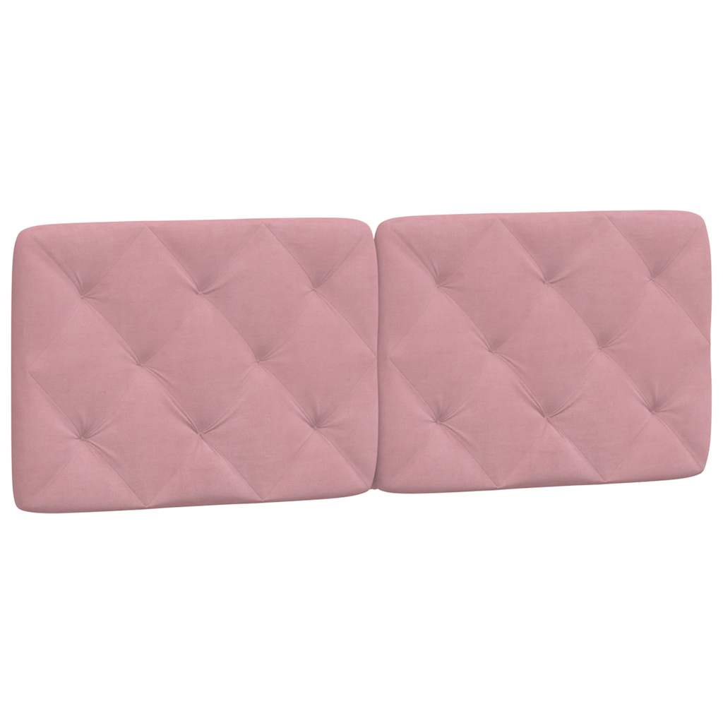 Bettgestell ohne Matratze Rosa 140x200 cm Samt