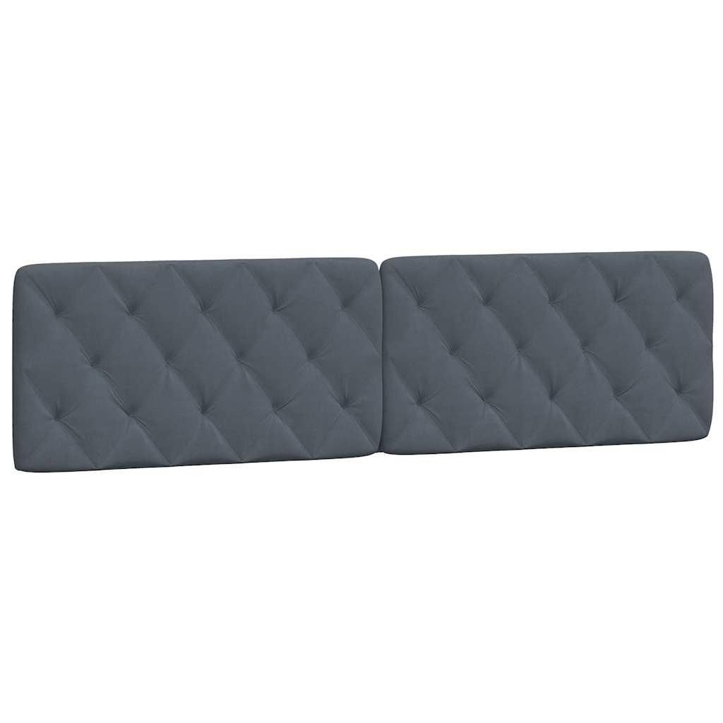 Bettgestell ohne Matratze Dunkelgrau 200x200 cm Samt