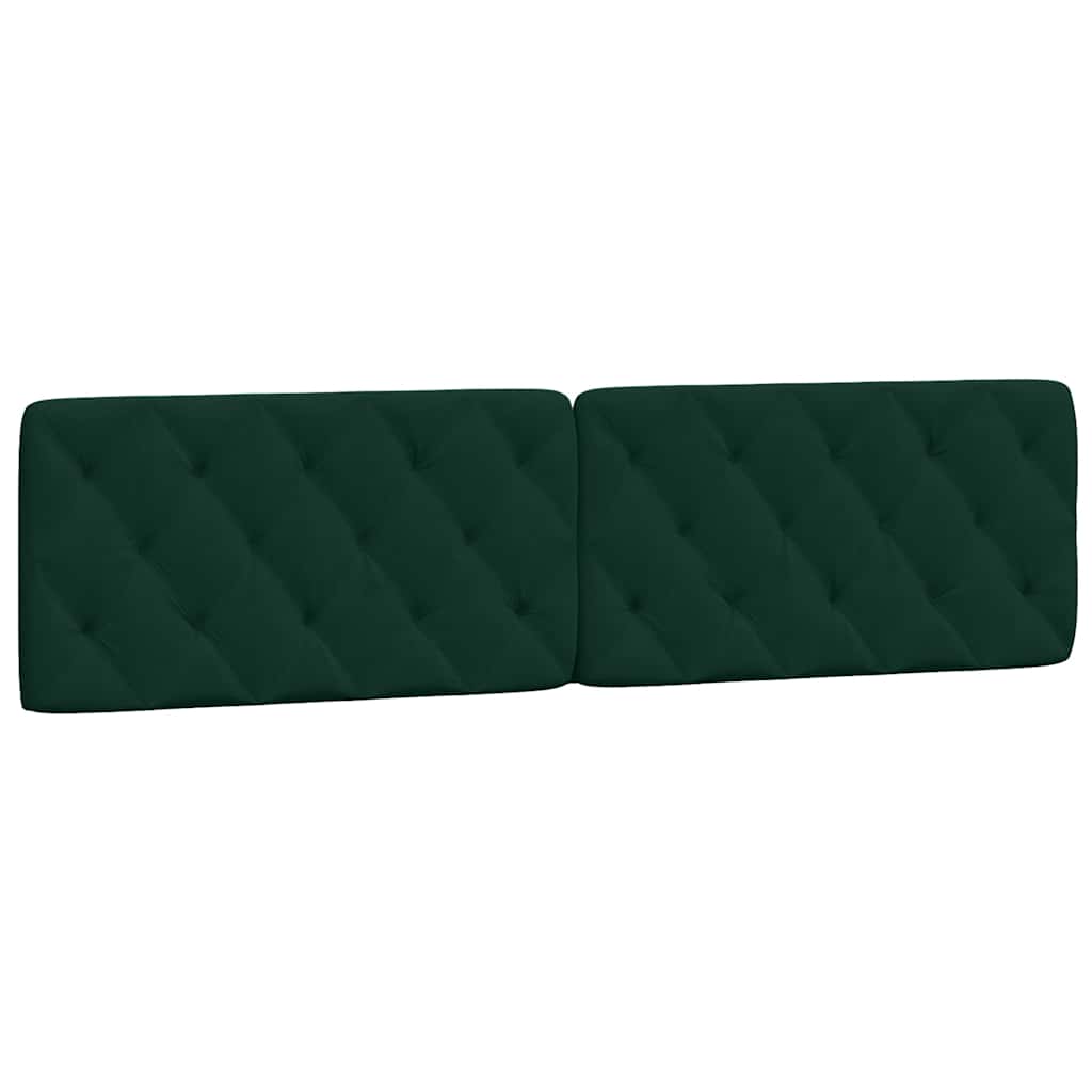 Bettgestell ohne Matratze Dunkelgrün 200x200 cm Samt