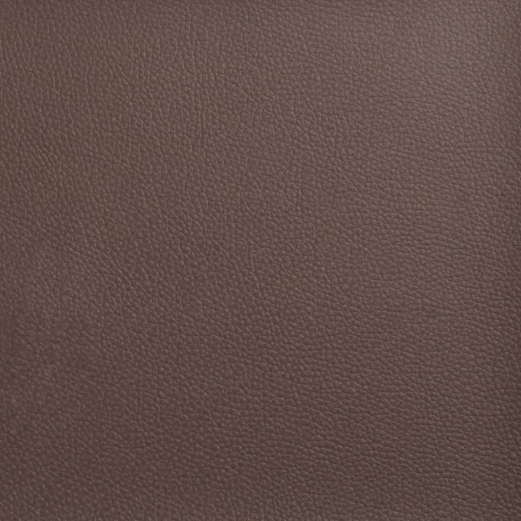 Bettgestell ohne Matratze "Hvar" Braun 90x200 cm Kunstleder