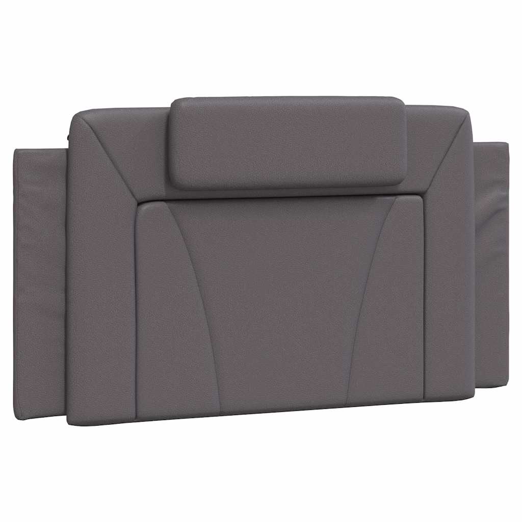 Bettgestell "Viana" ohne Matratze Grau 100x200 cm Kunstleder