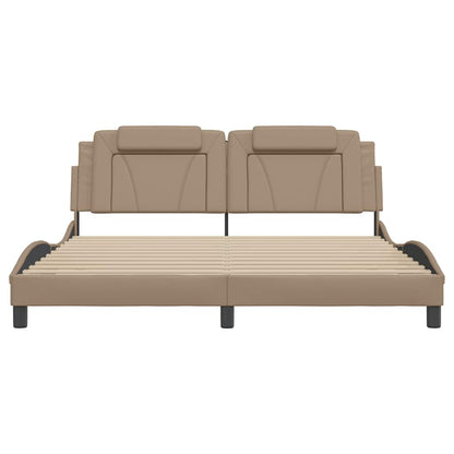 Bettgestell "Viana" ohne Matratze Cappuccino-Braun 180x200 cm