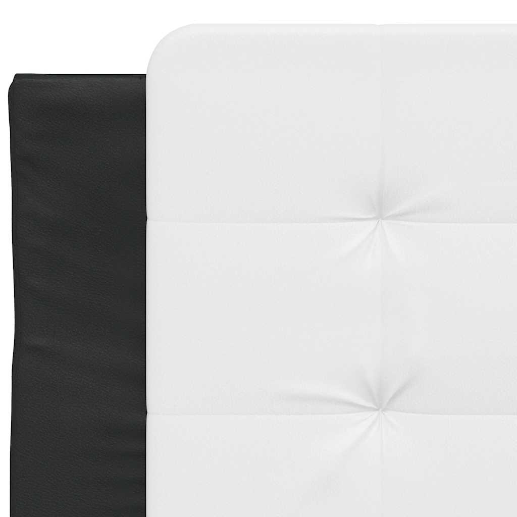 Bettgestell ohne Matratze "Zadar" Schwarz und Weiß 80x200 cm