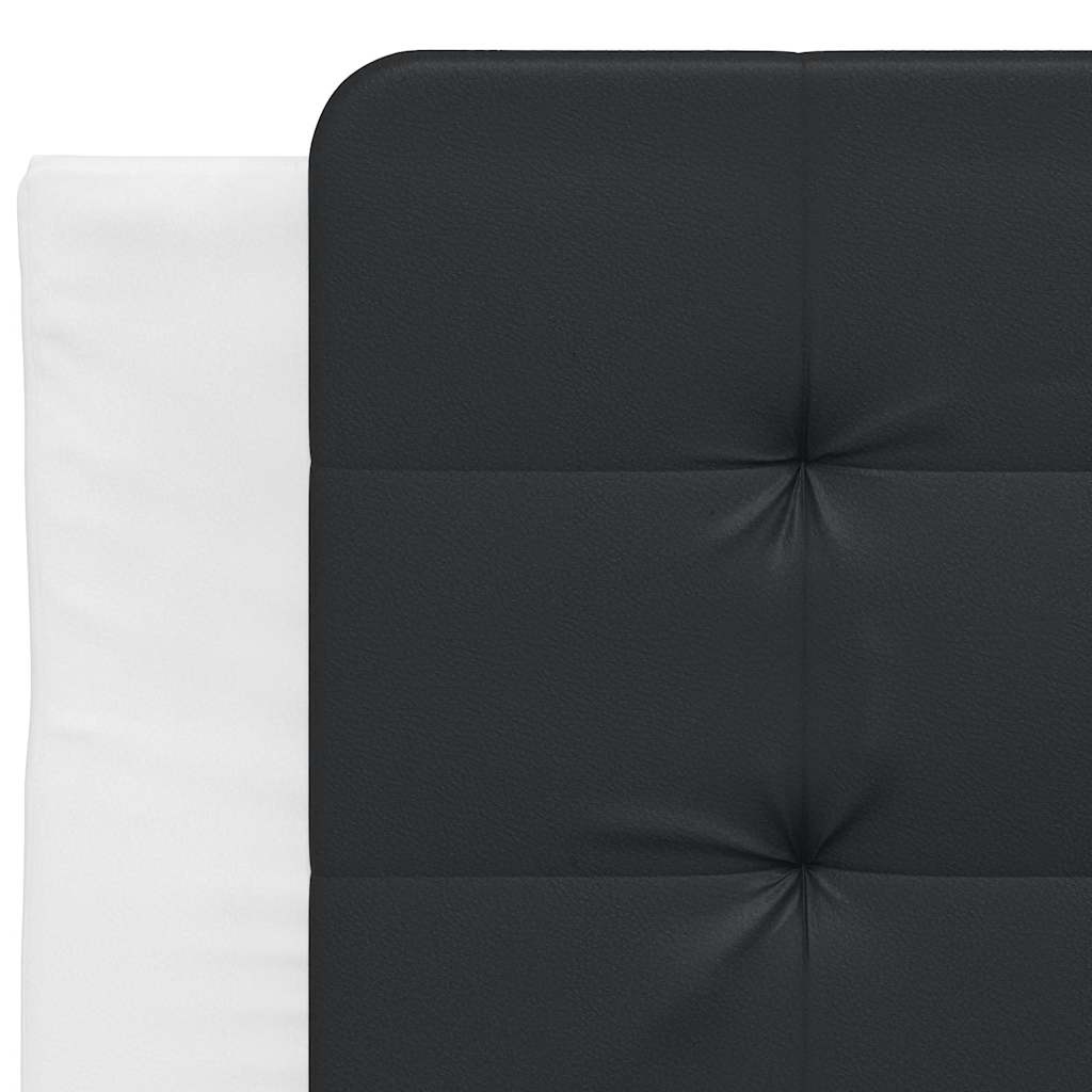 Bettgestell ohne Matratze "Zadar" Weiß und Schwarz 90x190 cm