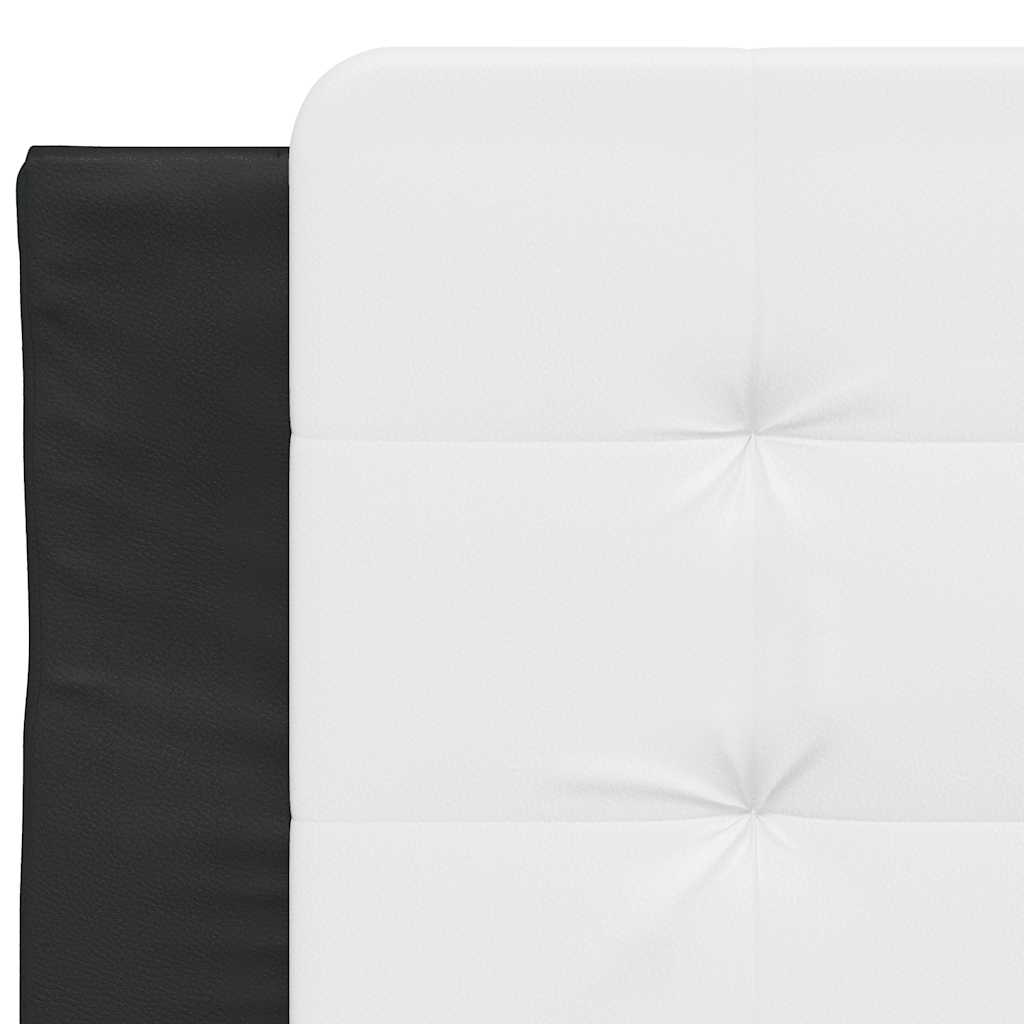 Bettgestell ohne Matratze "Zadar" Schwarz und Weiß 90x200 cm