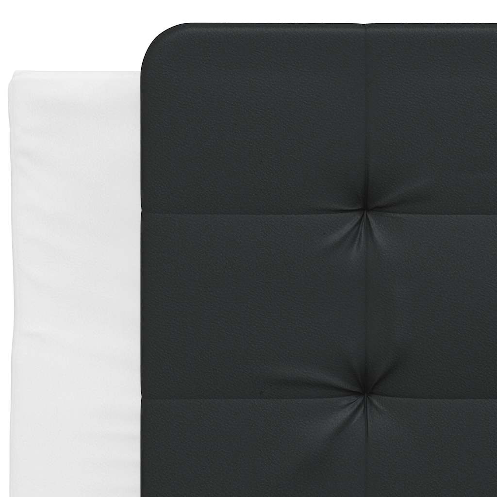 Bettgestell ohne Matratze "Zadar" Weiß und Schwarz 90x200 cm