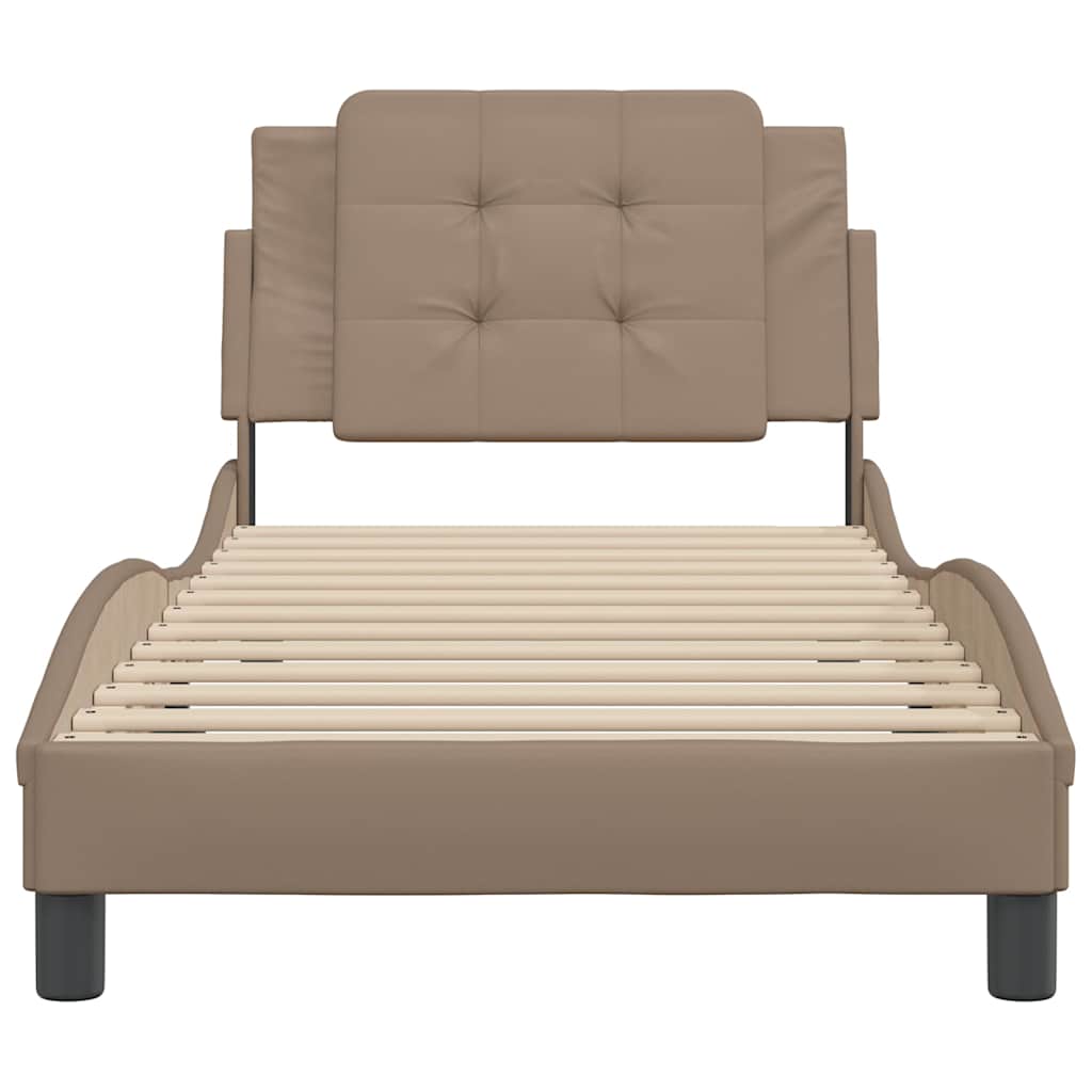Bettgestell ohne Matratze "Zadar" Cappuccino-Braun 100x200 cm
