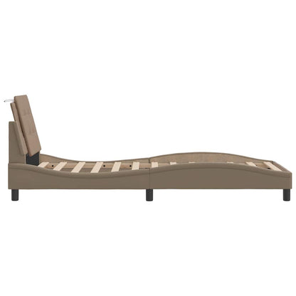 Bettgestell ohne Matratze "Zadar" Cappuccino-Braun 100x200 cm
