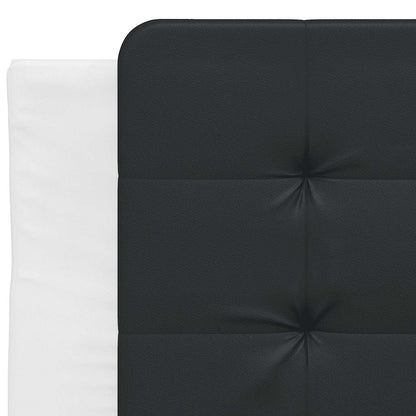 Bettgestell ohne Matratze "Zadar" Weiß und Schwarz 100x200 cm