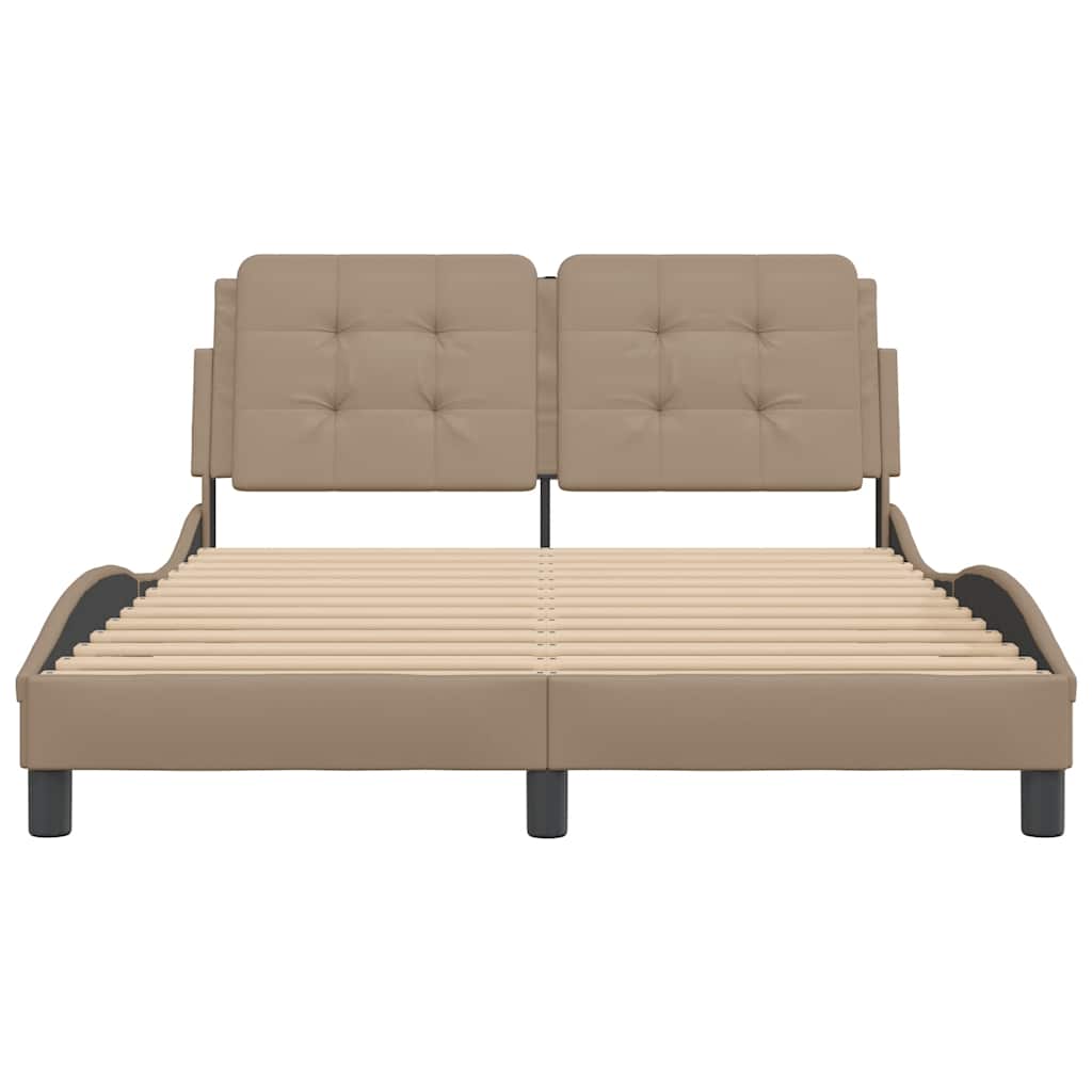 Bettgestell ohne Matratze "Zadar" Cappuccino-Braun 120x200 cm
