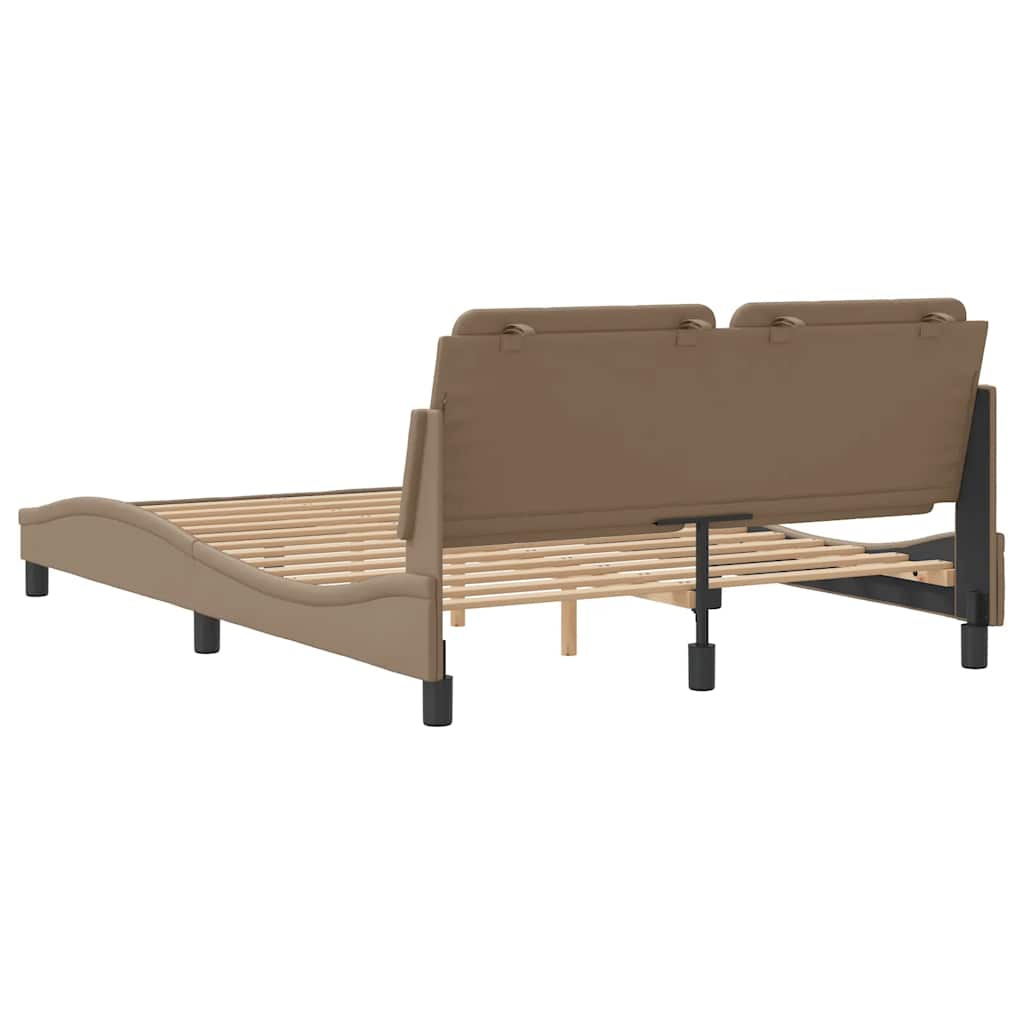 Bettgestell ohne Matratze "Zadar" Cappuccino-Braun 120x200 cm
