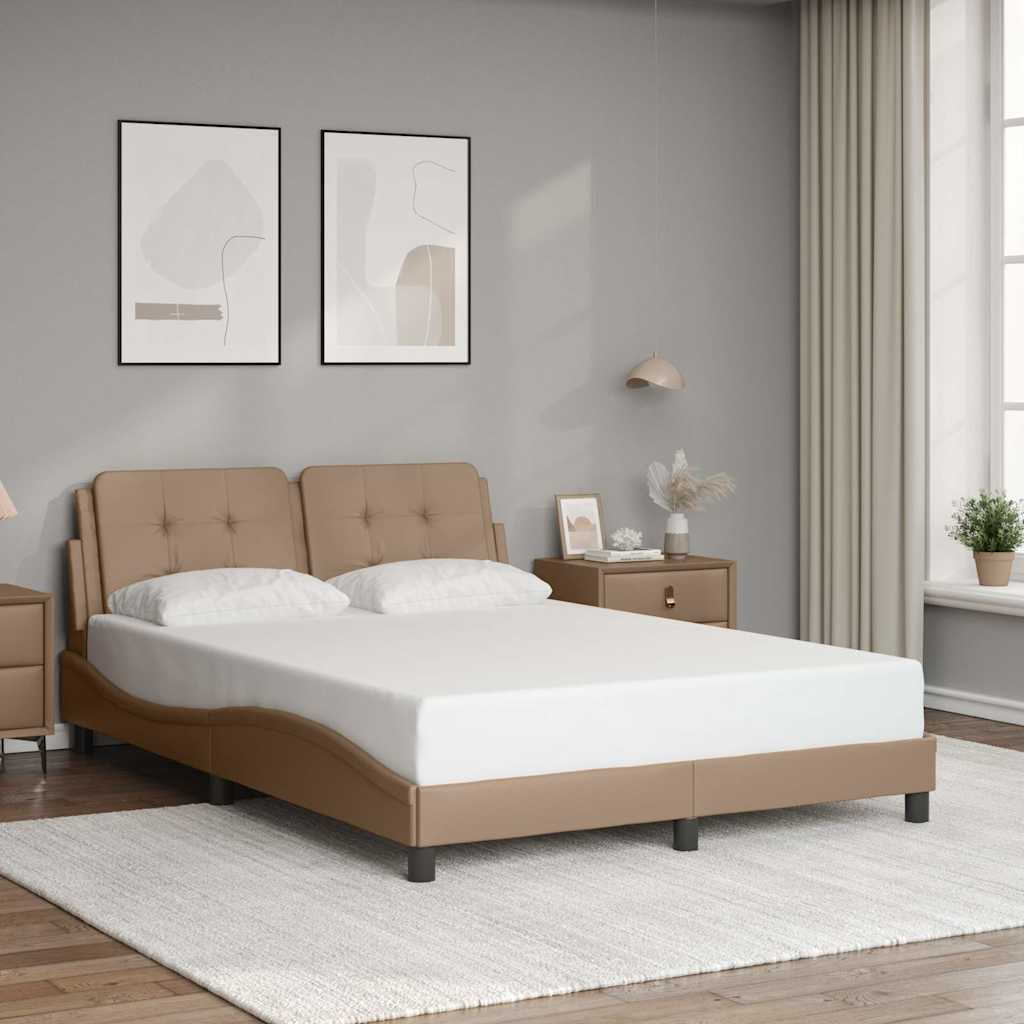 Bettgestell ohne Matratze "Zadar" Cappuccino-Braun 120x200 cm
