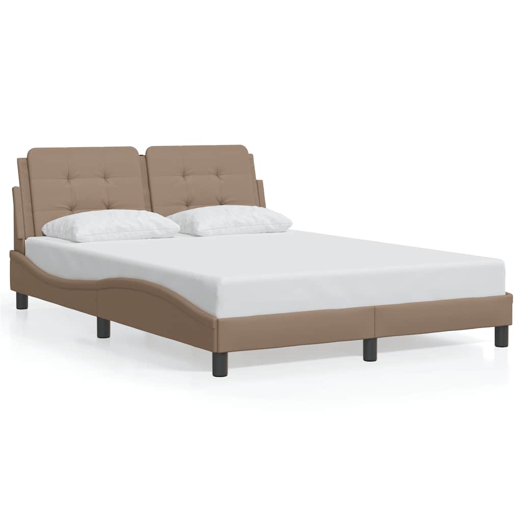 Bettgestell ohne Matratze "Zadar" Cappuccino-Braun 140x200 cm
