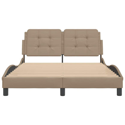 Bettgestell ohne Matratze "Zadar" Cappuccino-Braun 140x200 cm