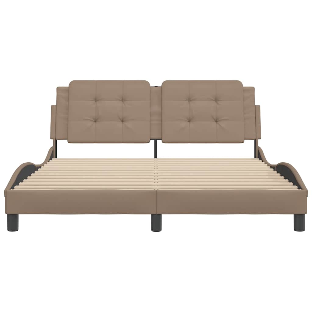 Bettgestell ohne Matratze "Zadar" Cappuccino-Braun 160x200 cm