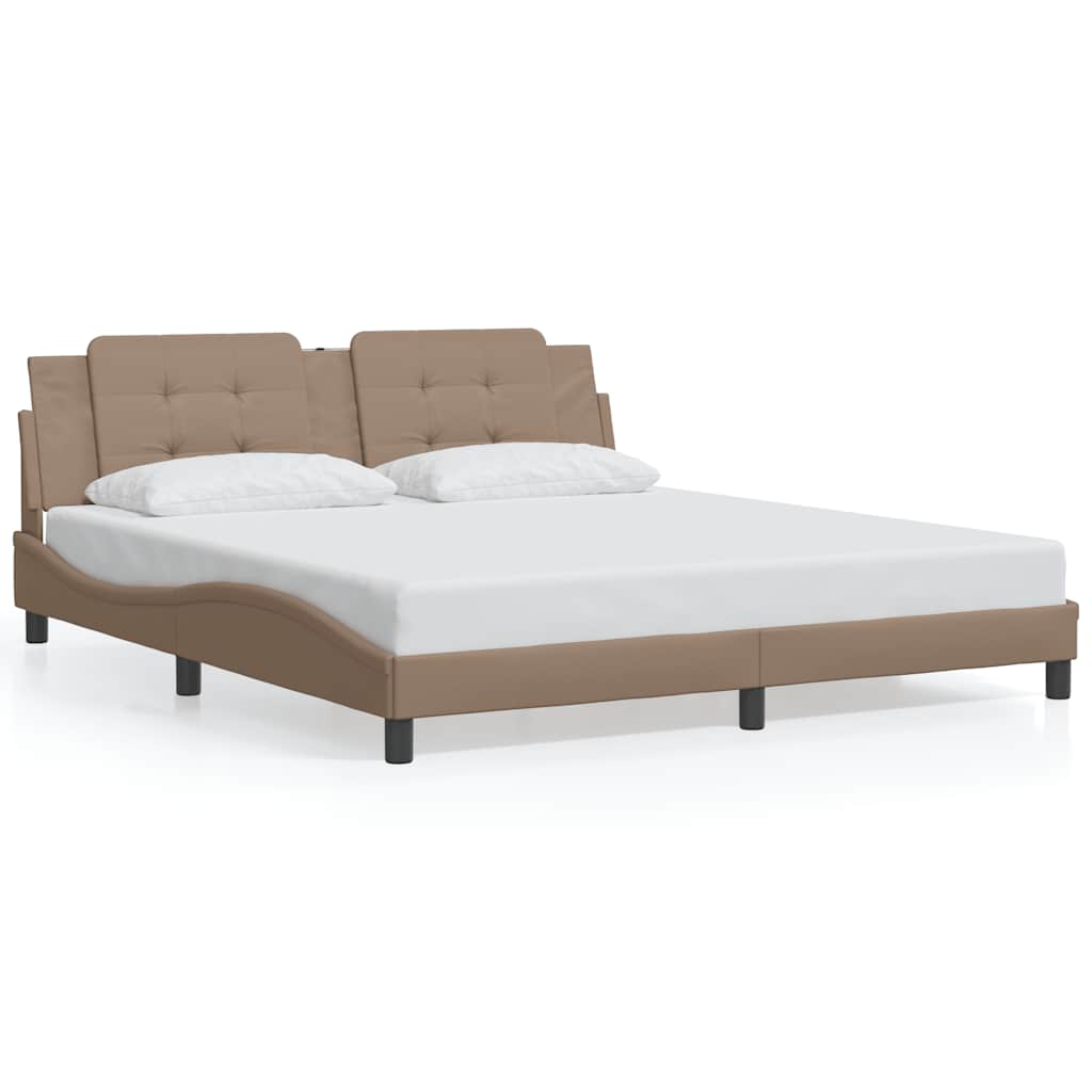 Bettgestell ohne Matratze "Zadar" Cappuccino-Braun 180x200 cm