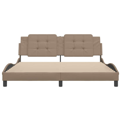Bettgestell ohne Matratze "Zadar" Cappuccino-Braun 180x200 cm
