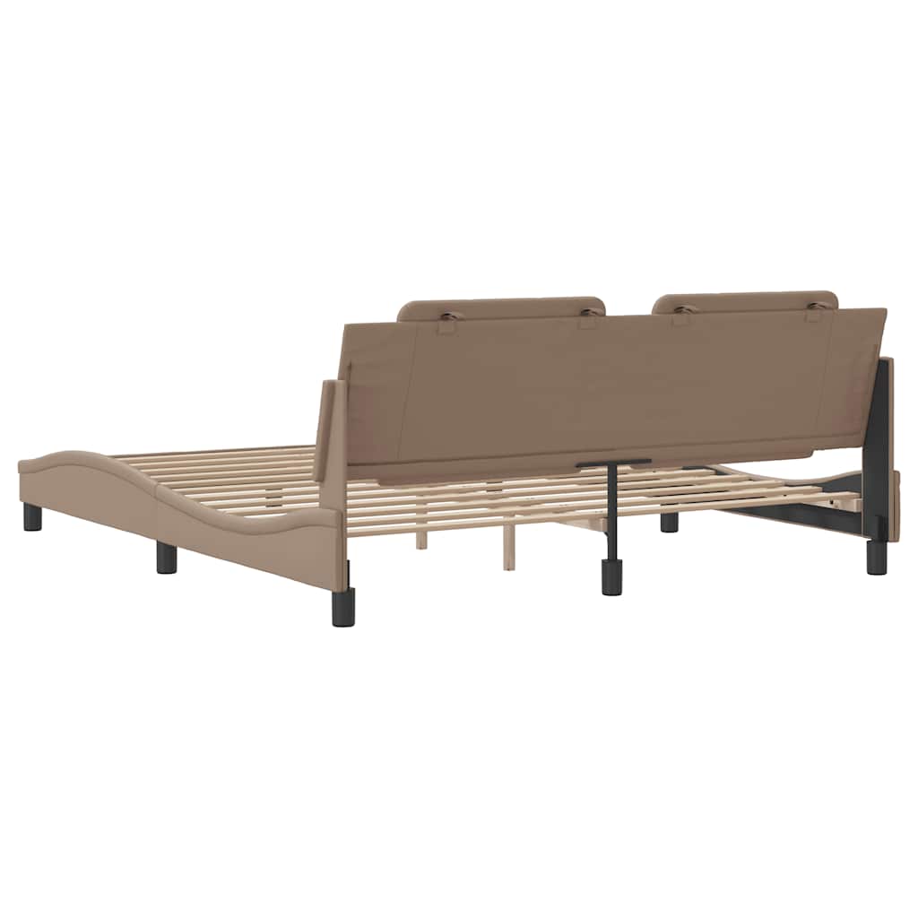 Bettgestell ohne Matratze "Zadar" Cappuccino-Braun 180x200 cm