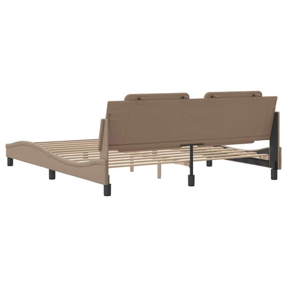 Bettgestell ohne Matratze "Zadar" Cappuccino-Braun 180x200 cm