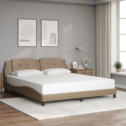 Bettgestell ohne Matratze "Zadar" Cappuccino-Braun 180x200 cm