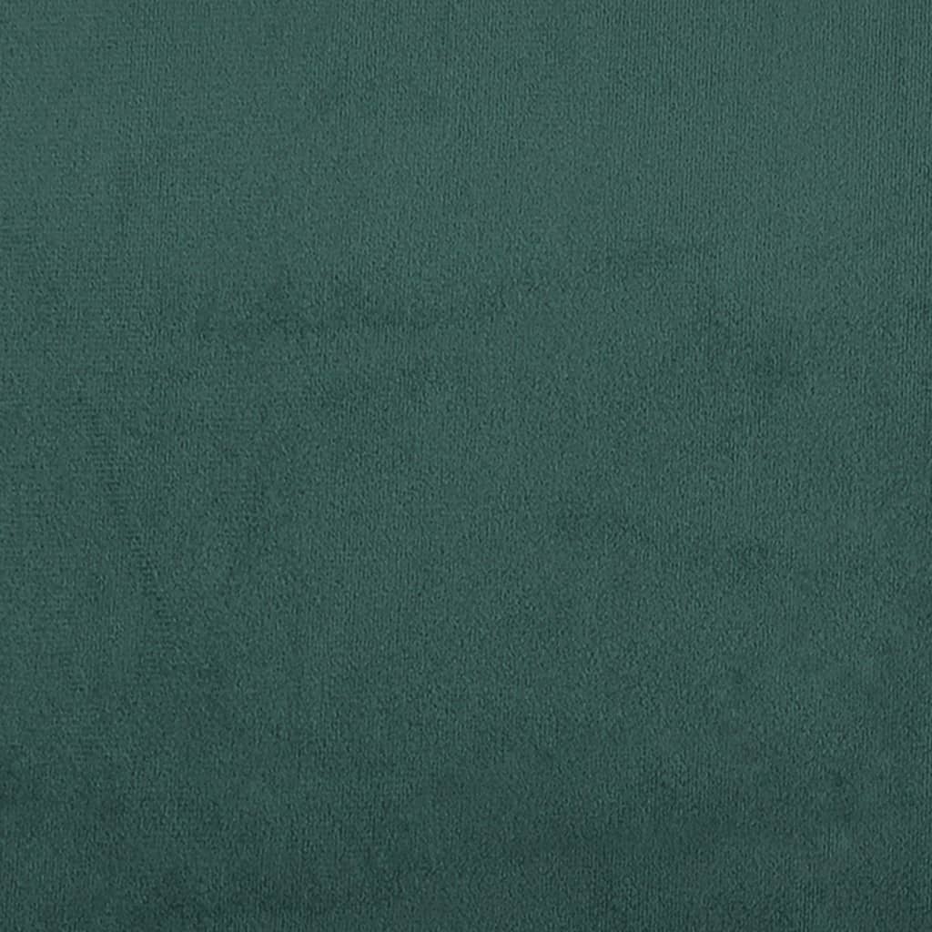 Bed with mattress dark green 80x200 cm velvet