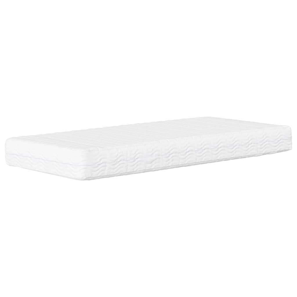 Bed with mattress blue 90x190 cm velvet