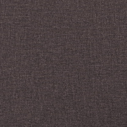 Bett mit Matratze "Dover" Dunkelbraun 100x200 cm Stoff