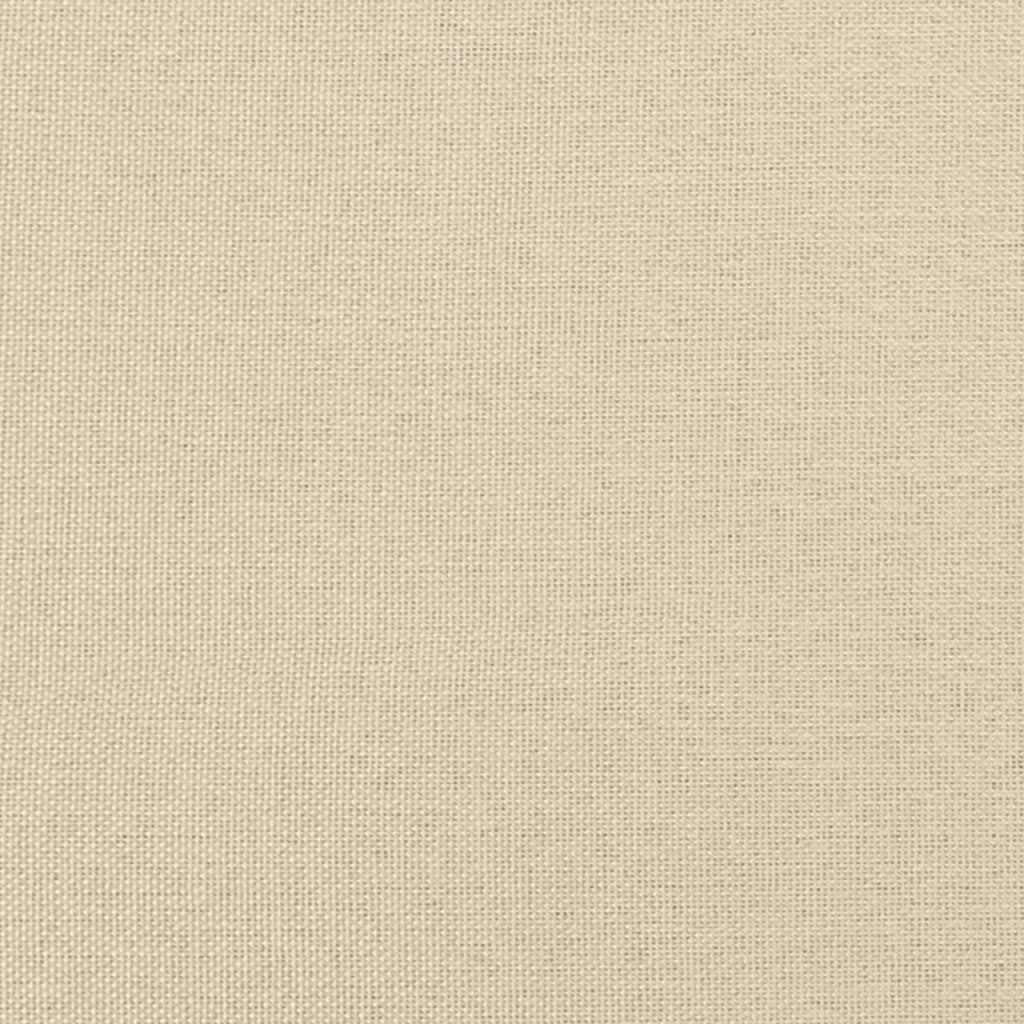 Bett mit Matratze "Dover" Creme 180x200 cm Stoff