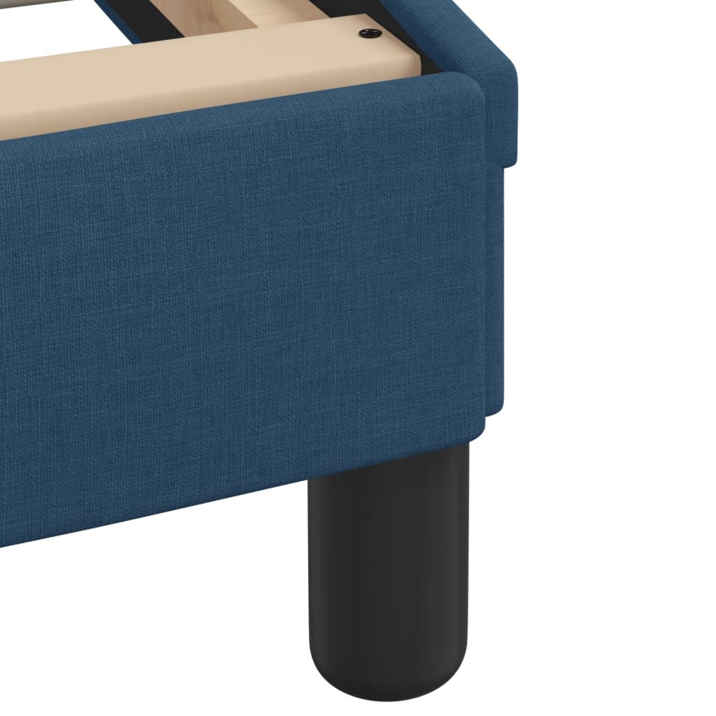 Bett mit Matratze "Dover" Blau 200x200 cm Stoff