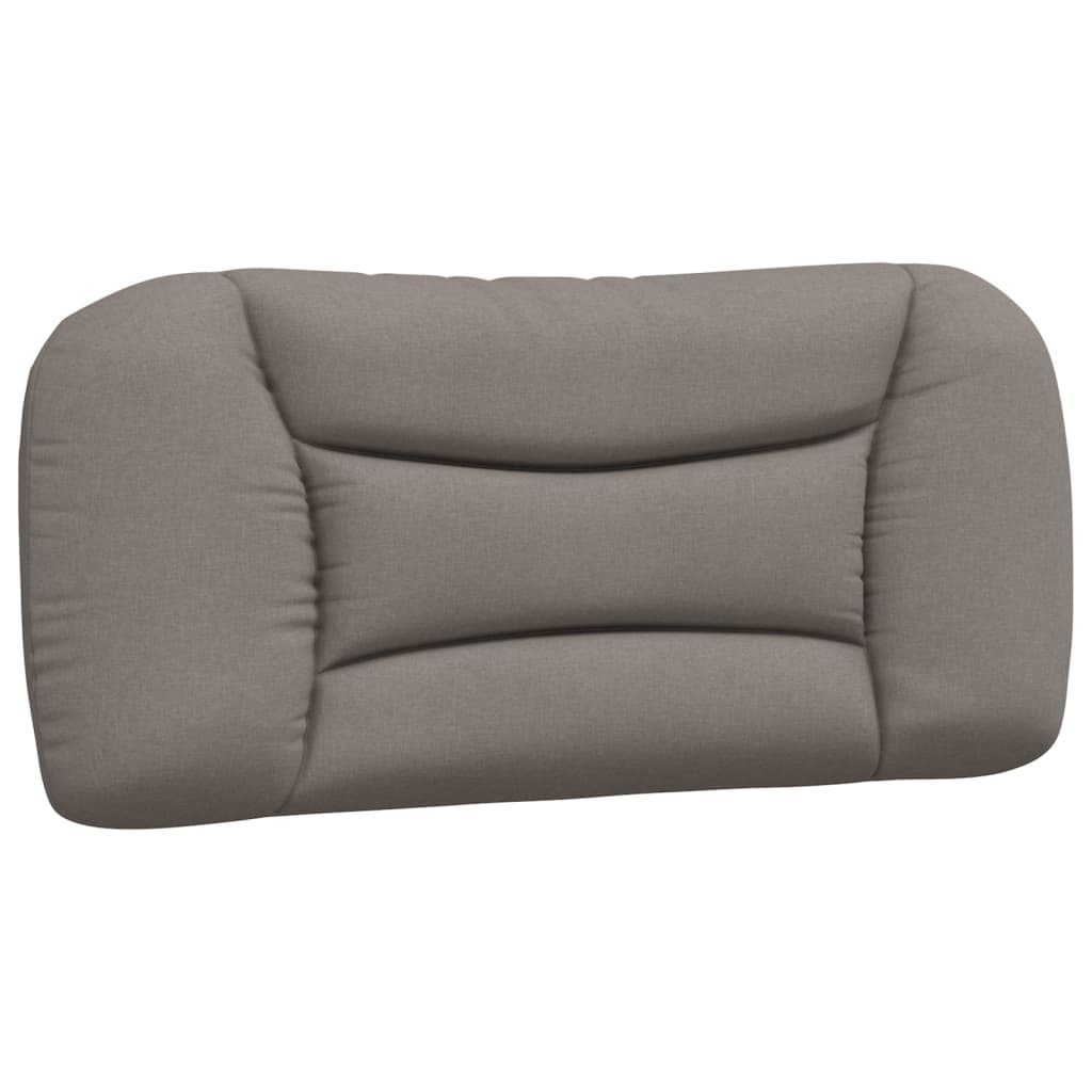 Bett mit Matratze "Hvar" Taupe 80x200 cm Stoff